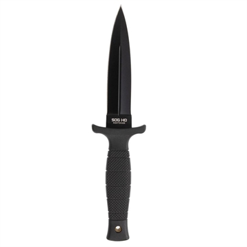 Picture of SOG Knives Nightshade Fixed Knife 4-3/4" Spear Point Blade Black    SOG-17-44-02-43