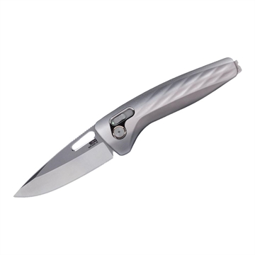 Picture of SOG Knives One-Zero XR Folding Knife 3-1/10" Drop Point Blade Silver Black Box    SOG-12-73-06-57