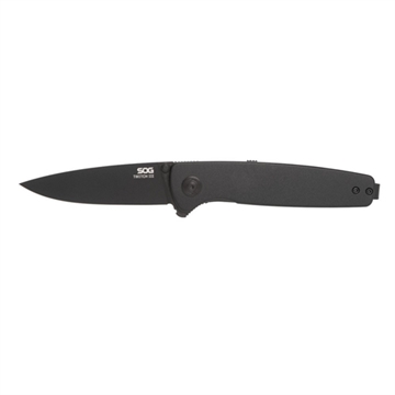 Picture of SOG Knives & Tools Twitch III, Folding Knife, 3.1" Drop Point Straight Edge, 154CM Stainless Steel, Titanium Nitride Finish, Black SOG-11-15-01-43 SOG11150143