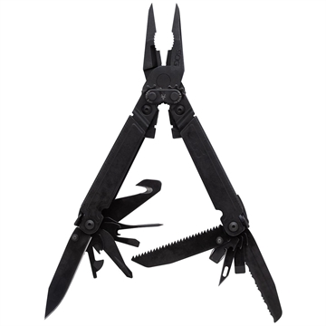 Picture of SOG Knives & Tools PowerAccess, Assist MT, 21 Tool Multi-Tool, 5Cr15MoV Steel, Black Oxide Finish, Black, Includes Nylon Sheath and 12 Piece Hex Bit Kit, Box, Black Oxide, 5Cr15MoV SOG-PA3002-CP SOGPA3002CP