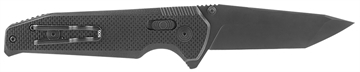 Picture of S.O.G SOG-12-57-01 Vision XR 3.36" Folding Tanto Plain Black TiNi CTS XHP Steel Blade Black G10 Handle SOG12570157