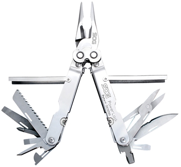 Picture of SOG POWER LOCK SATIN STEEL MULTI TOOL W/ NYLON SHEATH 18 TOOL ( 6 PER CASE) SOG-S60N-CP SOGS60NCP