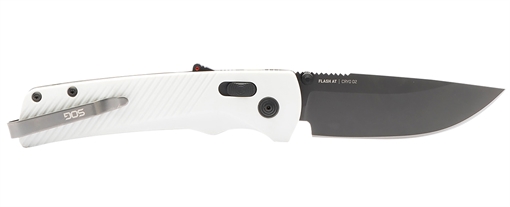 Picture of S.O.G Flash AT 3.45" Folding Straight Back Plain TiNi Cryo D2 Steel Blade, Concrete Gray Textured GRN Handle SOG11181041