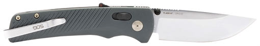 Picture of S.O.G Flash AT EDC 3.45" Folding Plain Satin Cryo D2 Steel Blade, Urban Grey GRN Handle, Peg Box Pkg SOG11181141