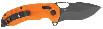 Picture of S.O.G Kiku XR LTE 3.02" Folding Tanto Plain Cryo CTS XHP Blade Deep Textured Blaze Orange G10 Handle Includes Belt Clip SOG12270357