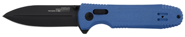 Picture of S.O.G Pentagon XR LTE 3.60" Folding Spear Point TiNi Cryo CTS XHP Blade/Blue G10 Handle Includes Belt Clip SOG12610657