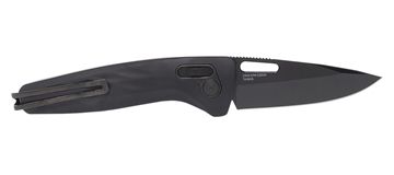 Picture of S.O.G One-Zero XR 3.10" Folding Plain Black Chrome Cryo CPM S35VN Steel Blade Black Sculpted Aluminum Handle Includes Pocket Clip SOG12730357