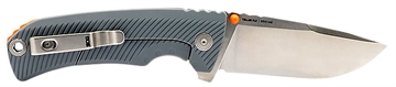 Picture of S.O.G Tellus FLK 3.65" Folding Clip Point Plain Stonewashed Cryo 440C SS Blade, Wolf Gray Textured GRN Handle, Blister Pack SOG14060243