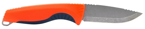 Picture of S.O.G Aegis FX 3.70" Fixed Drop Point Plain Satin 4116 Krupp SS Blade, Recue Red w/Indigo Accents GRN Handle, Includes Sheath SOG17410341