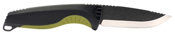 Picture of S.O.G Aegis FX 3.70" Fixed Drop Point Plain Stonewashed 4116 Krupp SS Blade Black w/Moss Green Accents GRN Handle, Includes Sheath SOG17410441