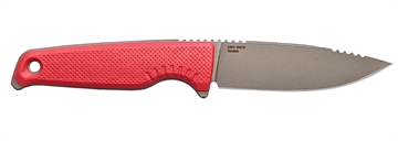 Picture of S.O.G Altair FX 3.40" Fixed Clip Point Plain Satin TiCN Cryo CPM 154 SS Blade, Canyon Red GRN Handle, Includes Sheath SOG17790257