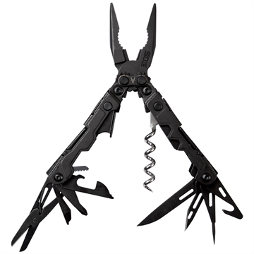 Picture of SOG Knives & Tools Powerlitre, 17 Tool Multi-Tool, Stainless Steel, Black Oxide Finish, Black SOG-PL1002-CP SOGPL1002CP