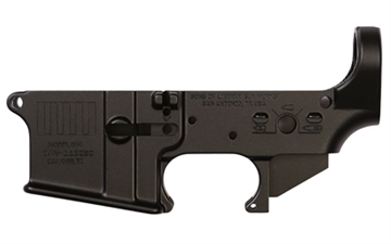 Picture of Sons of Liberty Gun Works , Stripped Lower Receiver, Semi-automatic, 223 Remington/556NATO, Anodized Finish, Black STRIPES