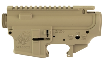 Picture of Sons of Liberty Gun Works SCALPER, AR-15 Receiver Set, Cerakote Finish, Flat Dark Earth, Includes Upper and Lower Stripped Receiver SCALPERSET-FDE