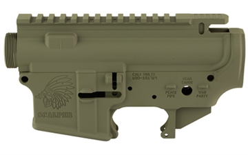 Picture of Sons of Liberty Gun Works SCALPER, AR-15 Receiver Set, Cerakote Finish, Olive Drab Green, Includes Upper and Lower Stripped Receiver SCAPLERSET-ODG
