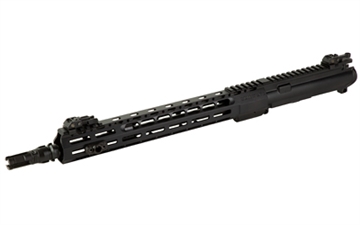 Picture of Sons of Liberty Gun Works Swampfox Complete Upper, 223 Remington/556NATO, 14.7" Pinned (16" OAL) Lightweight Combat Barrel, QPQ Finish, Black, 14" LT M76 Handguard w/Ti Nut, M-LOK, P/W NOX Flash Hider SWAMPFOXUPPER