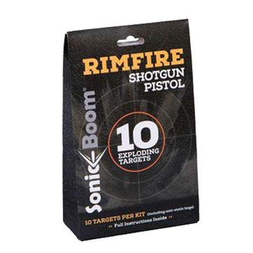 Picture of SONIC BOOM EXPLODING RIFLE TARGET RIMFIRE 10 TARGETS PER KIT ( 12 PER CASE) CHECK STATE RESTRICTIONS SBTRF