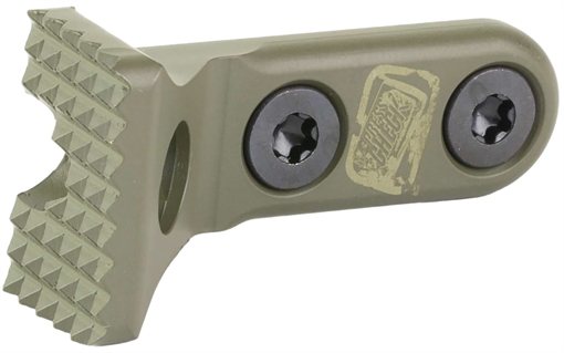 Picture of Sons of Liberty Gun Works Presscheck, Quick Detach Barricade Stop, M-LOK, Steel Construction, Cerakote Finish, Moss Green BARRICADE-MOSS SOLGWBARRICADEMOS