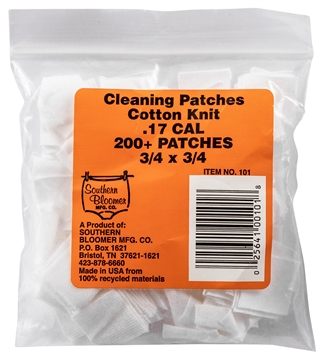 Picture of Southern Bloomer Cleaning Patches 17 Cal Cotton 200 Per Pack 101