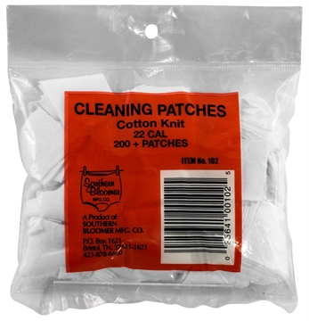 Picture of SOUTHERN BLOOMER CLEAN PATCH 22 CAL 1IN X 1IN 200/PK ( 48 PER CASE ) 00102