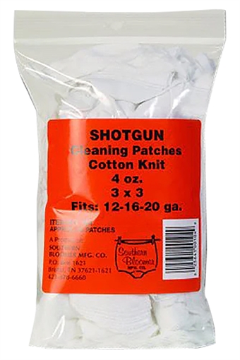 Picture of Southern Bloomer Cleaning Patches 12/16/20 Gauge Shotgun Cotton 85/Bag 104