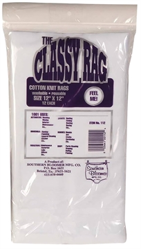 Picture of SOUTHERN BLOOMER 100 PERCENT KNIT RAGS 12X12 RAG 12/BAG ( 24 PER CASE ) 112