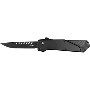 Picture of Southern Grind Southern Grind Arachnid OTF Knife 3.2 in Drop Point Black w/Black SG12030120