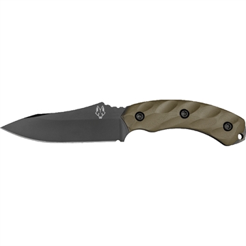 Picture of Southern Grind Southern Grind Jackal Fixed Blade Knife 4.75 in. Black PVD w/ OD Green Handle SG05070203-01