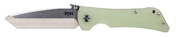 Picture of Southern Grind Bad Monkey 4" Folding Tanto Plain Satin 14C28N Steel Blade, 5.25" Jade Ghost Green G10 Handle, Includes Pocket Clip SG02050009
