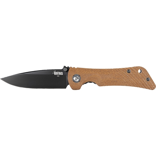 Picture of Southern Grind Southern Grind Spider Monkey Folding Knife 3.25 in Drop Point Magnacut Black w/Micarta Handle SG06130125