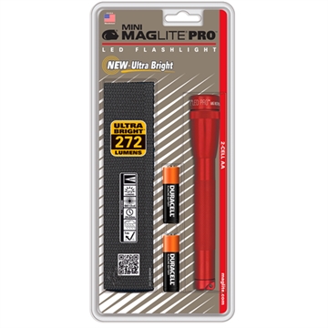 Picture of Maglite SP2P Mini Maglite Pro 2 AA-Cell LED Flashlight w/ Holster SP2P03H