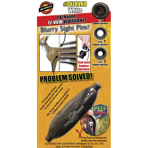 Picture of Specialty Archery Specialty Archery PXL Hunter EZ-View Verifier Kit No. 8 White PXLHVK8