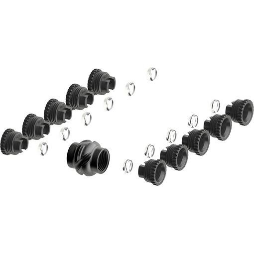 Picture of Specialty Archery Specialty Deluxe Stack It Peep Kit Contains all 5 Apertures STKDLXKT