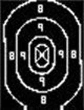 Picture of Speedwell Official NRA Police Qualification Silhouette Target Repair Center - 500/Pack B 27 C