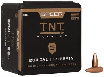 Picture of Speer TNT 204Cal 39gr TNT Hollow Point 100 Per Box/5 Case 1015