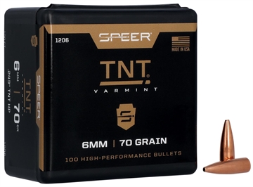 Picture of Speer TNT 6mm 70gr Jacketed Hollow Point 100 Per Box/5 Case 1206