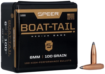 Picture of Speer Boat-Tail 6mm 100gr Jacketed Soft Point Boat Tail 100 Per Box/5 Case 1220