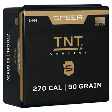 Picture of Speer TNT 270 Caliber .277 90 GR Hollow Point 100 Box 1446