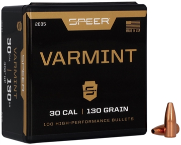 Picture of Speer Varmint 30Cal 130gr Jacketed Hollow Point 100 Per Box/5 Case 2005