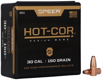 Picture of Speer Hot-Cor 30Cal 150gr Soft Point Flat Nose 100 Per Box