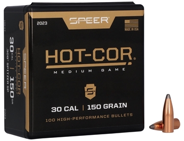 Picture of Speer Hot-Cor 30Cal 150gr Spitzer Soft Point 100 Per Box/5 Case 2023