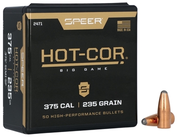 Picture of Speer Hot-Cor 375Cal 235gr Semi Spitzer Soft Point 50 Per Box/5 Case 2471