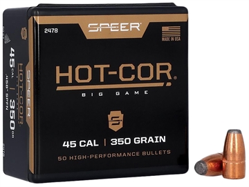 Picture of Speer Hot-Cor 45Cal 350gr Soft Point Flat Nose 50 Per Box/5 Case 2478