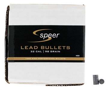 Picture of Speer Lead Handgun Bullets .32 cal .314" 98 gr LHBWC 1000/ct 4600