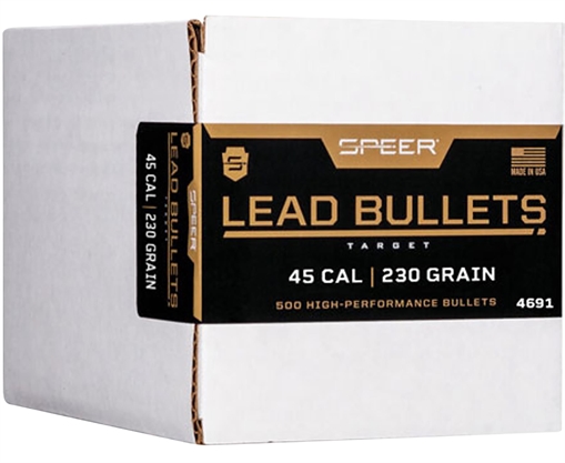 Picture of Speer Handgun 45Cal 230gr Lead Round Nose 500 Per Box/1 Case 4691