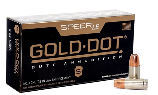 Picture of CCI GOLD DOT 9MM+P 124GR GDHP 50RD BX 1000RD CS 53617 076683536174 -