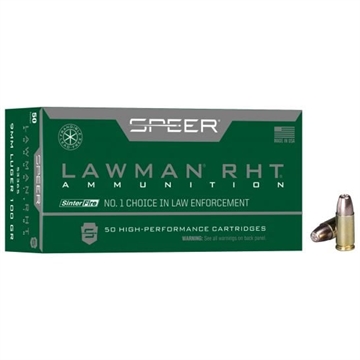 Picture of Speer Lawman Training RHT 9mmLuger 100gr SinterFire Frangible 50 Per Box/20 Case 53365