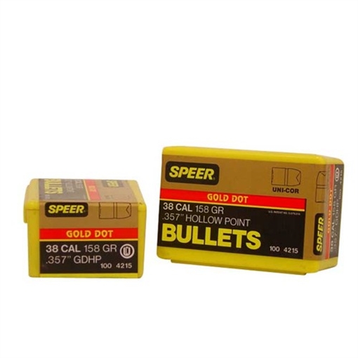Picture of Speer DEEPCURL .357 CALIBER (.357”) 158GR HOLLOW POINT 100/BOX 4215