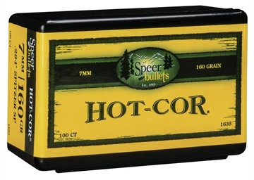 Picture of Speer Bullets 1635 Hot-Cor 7mm .284 160 GR Soft Point (SP) 100 Box 076683016355