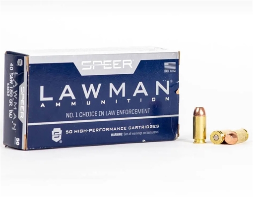 Picture of SPEER LAWMAN 40SW 180G TMJ 50RD BX 1000RD CASE 53652